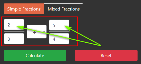 Enter Values